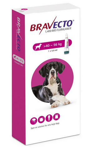 Bravecto Spot On Topical Solution X-Large Dog 40-56kg (88-123lbs) - No Rx required