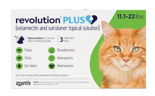 Revolution PLUS for Cats and Kittens (Green): 5-10 kg (11-22 lbs) - No Rx required