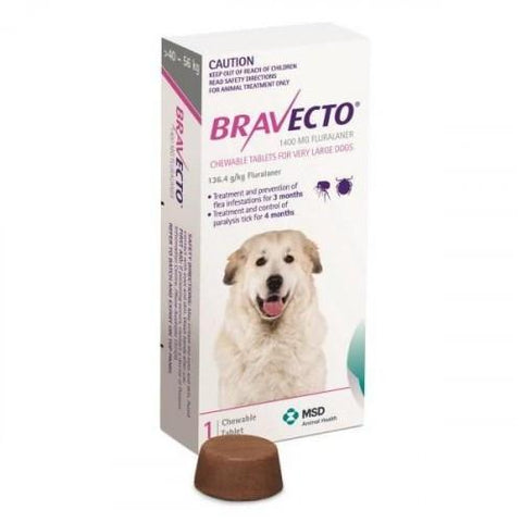 Bravecto Chews For Extra Large Dogs 88-123lbs (40-56kg)