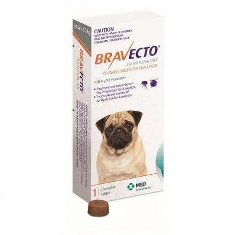 Bravecto Chews For Small Dogs 10-22lbs (4.5-10kg)