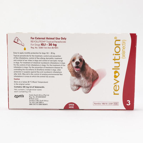 Revolution Red For Medium Dogs 20-40lbs (10.1-20kg)