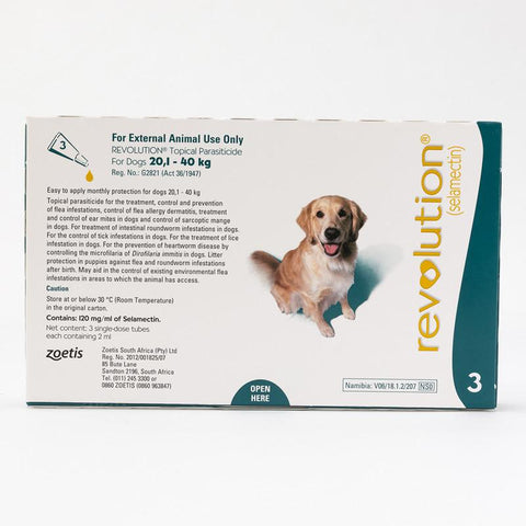 Revolution Teal for Dogs 40-85lbs (20.1-40kg)
