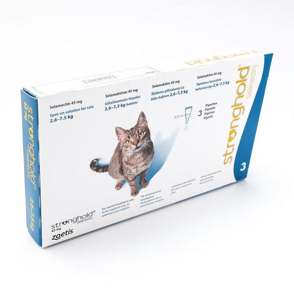 Stronghold (Blue) Spot on For Cats 5-15 lbs (2.6-7.5 kg)