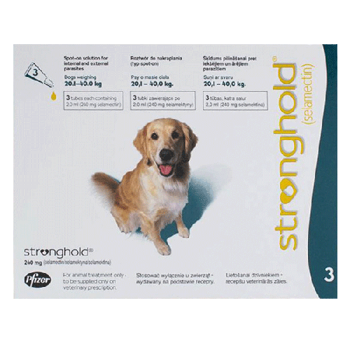 Stronghold Teal For Dogs 44-88 lbs (20-40 kg)