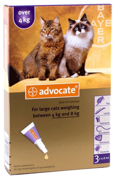 Advocate Advantage Multi Spot on For Large Cats over 4 kg 8.8